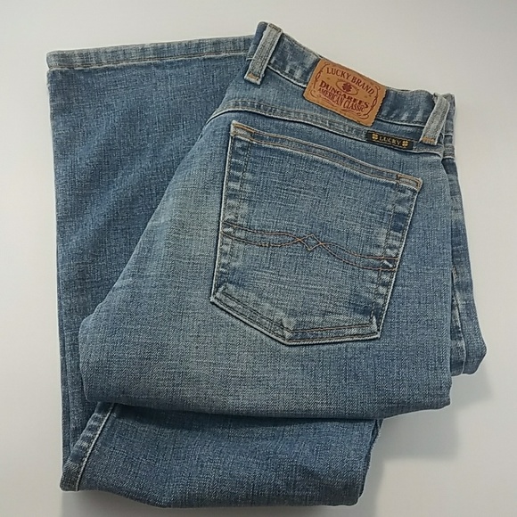 Lucky Brand Distressed Blue Jeans - Picture 2 of 8